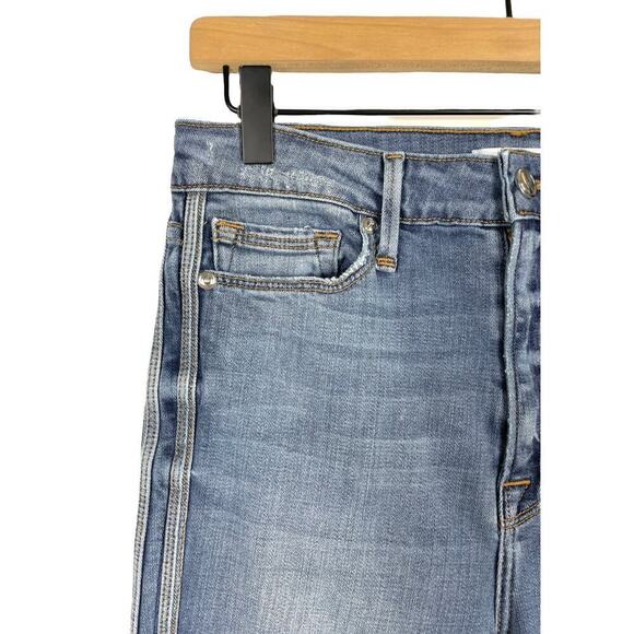 Good American Good Waist Athletic Stripe Jeans High Rise Skinny Leg Size 6 / 28 - Picture 7 of 16